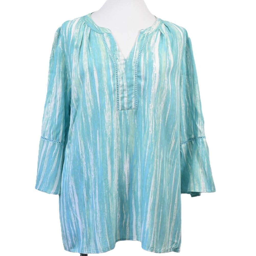 Gloria Vanderbilt Bell Sleeve Top